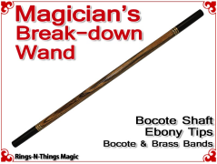 Magicians Break-Down Wand | Bocote & Ebony Tips