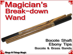 Magicians Break-Down Wand | Bocote & Ebony Tips