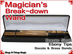 Magicians Break-Down Wand | Bocote & Ebony Tips
