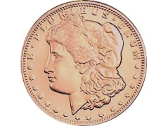 Copper Morgan - Quarter Size (26.57mm)