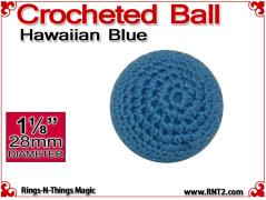 Hawaiian Blue Crochet Ball | 1 1/8 Inch (28mm)