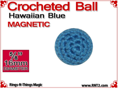 Hawaiian Blue Crochet Ball | 5/8 Inch (16mm) | Magnetic