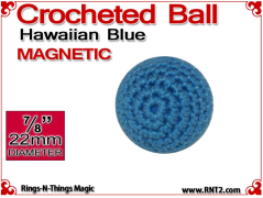 Hawaiian Blue Crochet Ball | 7/8 Inch (22mm) | Magnetic