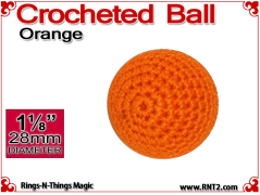 Orange Crochet Ball | 1 1/8 Inch (28mm)