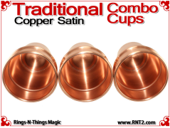 Traditional Tapered Combo Cups | Copper | Satin Finish 5