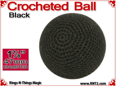 Black Crochet Ball | 1 7/8 Inch (47mm)