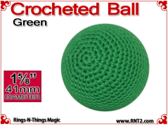 Green Crochet Ball | 1 5/8 Inch (41mm)