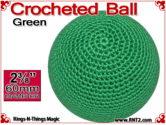 Green Crochet Ball | 2 3/8 Inch (60mm)