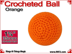 Orange Crochet Ball | 1 3/8 Inch (35mm)