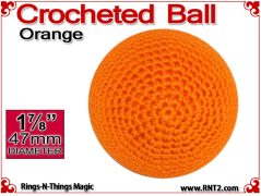 Orange Crochet Ball | 1 7/8 Inch (47mm)