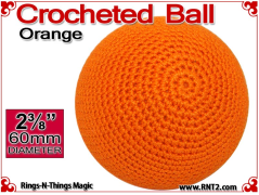 Orange Crochet Ball | 2 3/8 Inch  (60mm)