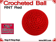 RNT Red Crochet Ball | 1 3/8 Inch (35mm)