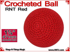 RNT Red Crochet Ball | 1 7/8 Inch (47mm)