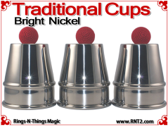 Traditional Tapered Cups | Copper | Bright Nickel