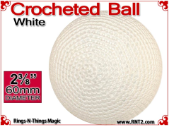 White Crochet Ball | 2 3/8 Inch (60mm)