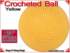 Yellow Crochet Ball | 2 5/8 Inch (67mm)