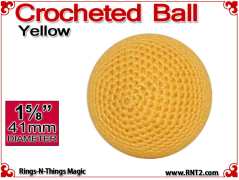 Yellow Crochet Ball | 1 5/8 Inch (41mm)