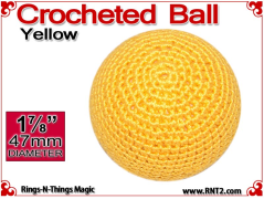 Yellow Crochet Ball | 1 7/8 Inch (47mm)