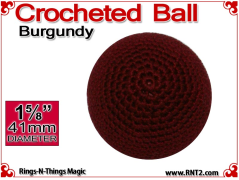 Burgundy Crochet Ball | 1 5/8 Inch (41mm)