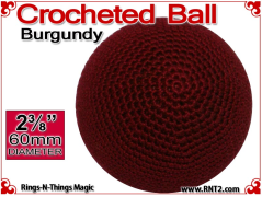 Burgundy Crochet Ball | 2 3/8 Inch (60mm)