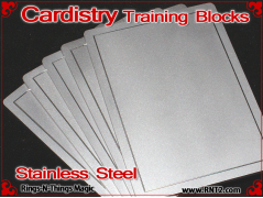 Cardistry Training Blocks | Stainless Steel BACKS