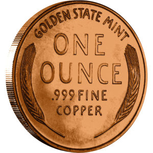 Copper Lincoln Wheat Penny - 39mm - reverse