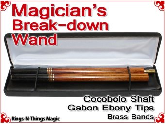 Magicians Break-Down Wand | Cocobolo & Ebony