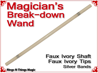 Magicians Break-Down Wand | Ivory & Ivory Tips
