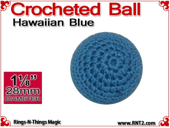 Hawaiian Blue Crochet Ball | 1 1/8 Inch (28mm)