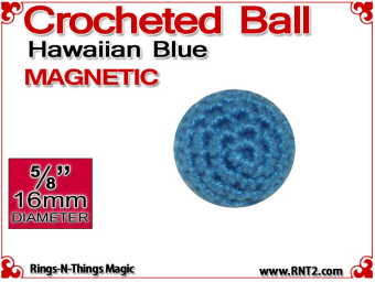 Hawaiian Blue Crochet Ball | 5/8 Inch (16mm) | Magnetic
