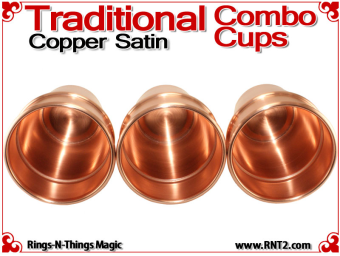 Traditional Tapered Combo Cups | Copper | Satin Finish 5