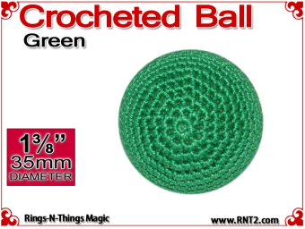 Green Crochet Ball | 1 3/8 Inch