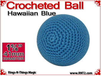Hawaiian Blue Crochet Ball | 1 5/8 Inch (41mm)