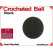 Black Crochet Ball | 1 Inch (25mm)