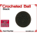 Black Crochet Ball | 1 1/8 Inch (28mm)