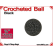 Black Crochet Ball | 5/8 Inch (16mm)