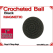Black Crochet Ball | 1 Inch (25mm) | Magnetic
