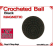 Black Crochet Ball | 1 1/8 Inch (28mm) | Magnetic