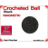 Black Crochet Ball | 3/4 Inch (19mm) | Magnetic