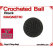 Black Crochet Ball | 7/8 Inch (22mm) | Magnetic