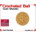 Gold Metallic Crochet Ball | 7/8 Inch (22mm)