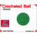 Green Crochet Ball | 3/4 Inch (19mm)
