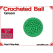 Green Crochet Ball | 7/8 Inch (22mm)