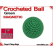 Green Crochet Ball | 1 Inch (25mm) | Magnetic