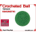 Green Crochet Ball | 1 1/8 Inch (28mm) | Magnetic