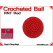 RNT Red Crochet Ball | 1 Inch (25mm)
