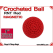 RNT Red Crochet Ball | 1 Inch (25mm) | Magnetic