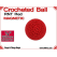 RNT Red Crochet Ball | 7/8 Inch (22mm) | Magnetic