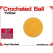 Yellow Crochet Ball | 7/8 Inch (22mm)