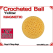 Yellow Crochet Ball | 1 1/8 Inch (28mm) | Magnetic